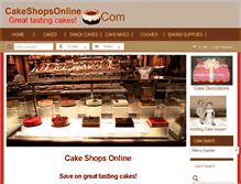 Tablet Screenshot of cakeshopsonline.com